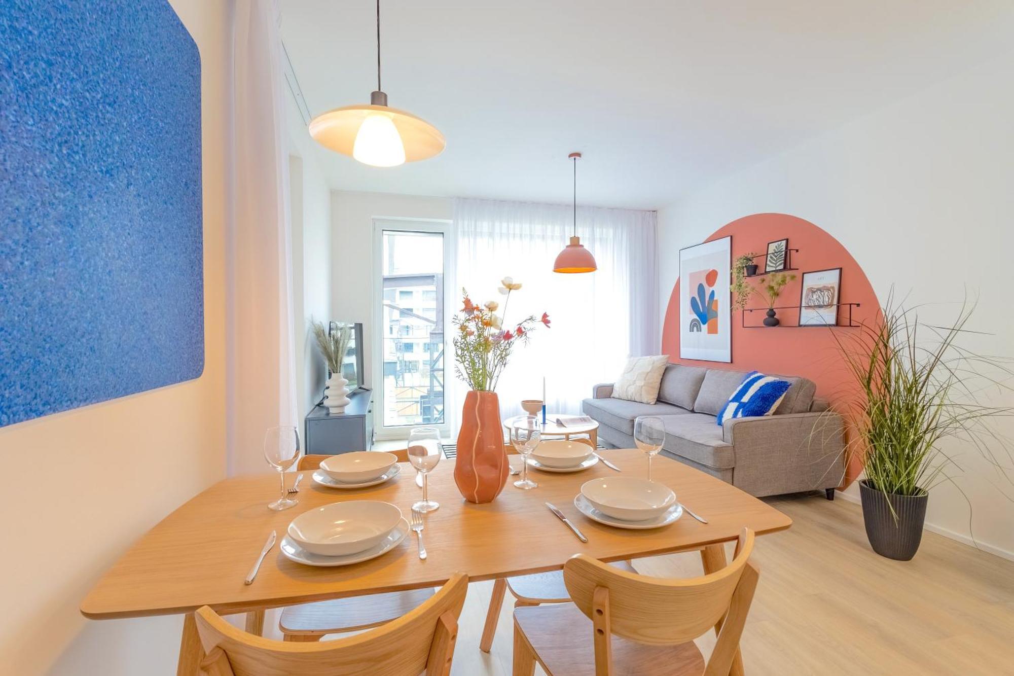 Design Apartment - Balcony, Free Parking, Yoga, 10 Mins To Center, By Gravity 布拉格 外观 照片