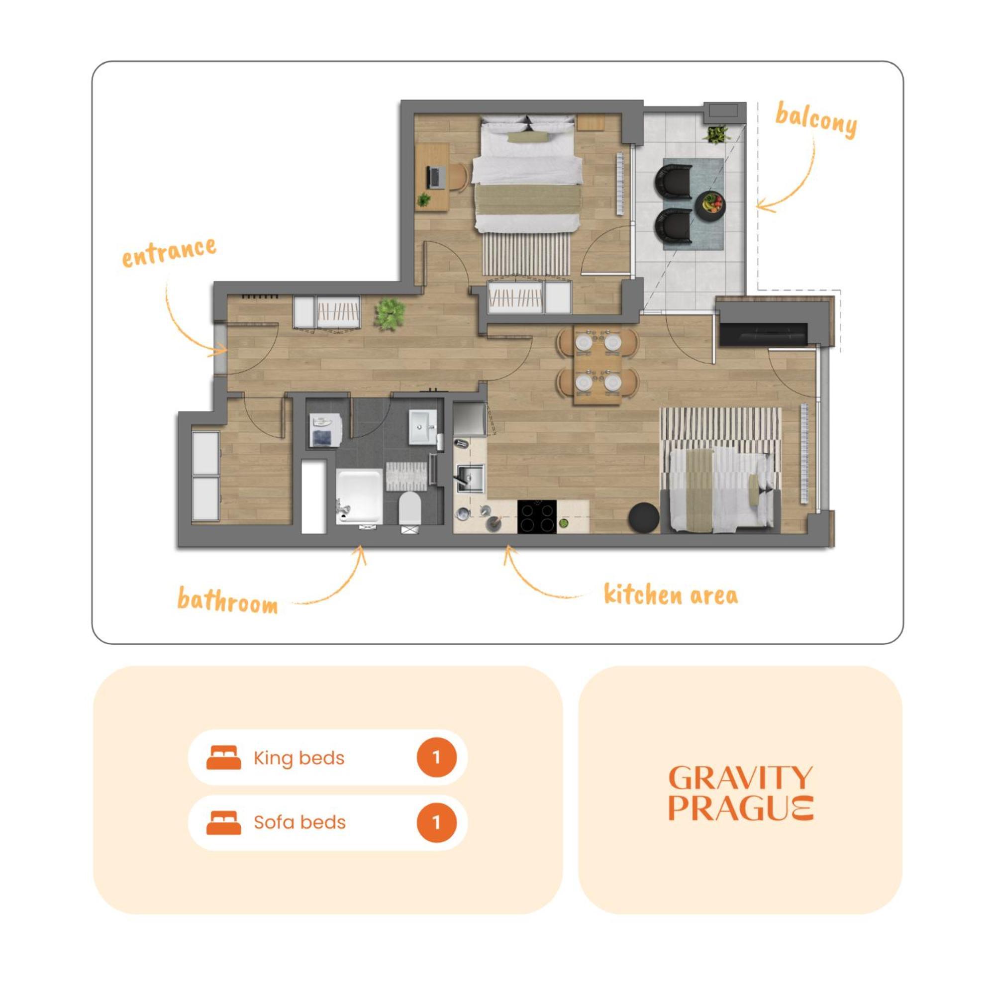 Design Apartment - Balcony, Free Parking, Yoga, 10 Mins To Center, By Gravity 布拉格 外观 照片